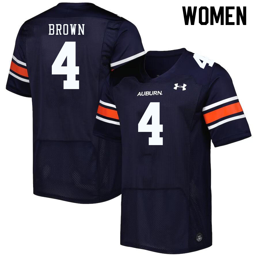 Women's Auburn Tigers #4 Camden Brown Navy 2023 College Stitched Football Jersey